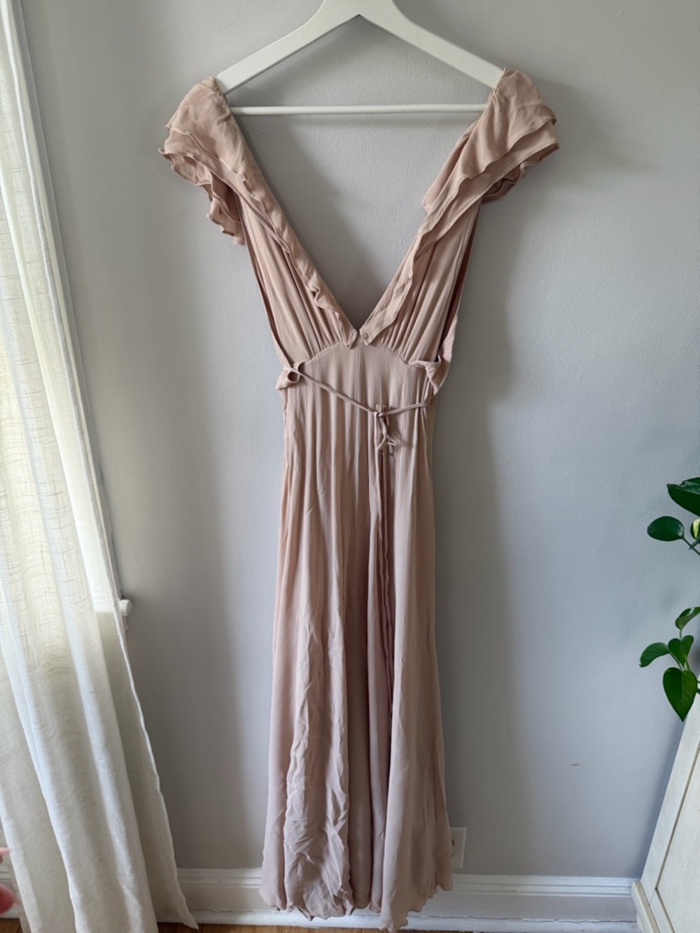 Reformation Peppermint Gown Champagne - Picture 4 of 8